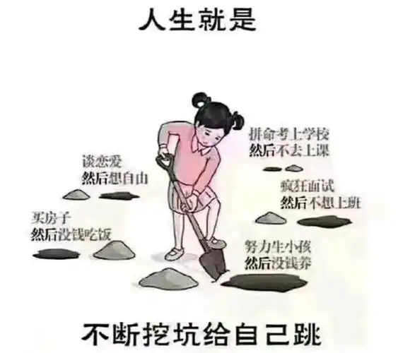 人生就是不断的挖坑给自己跳