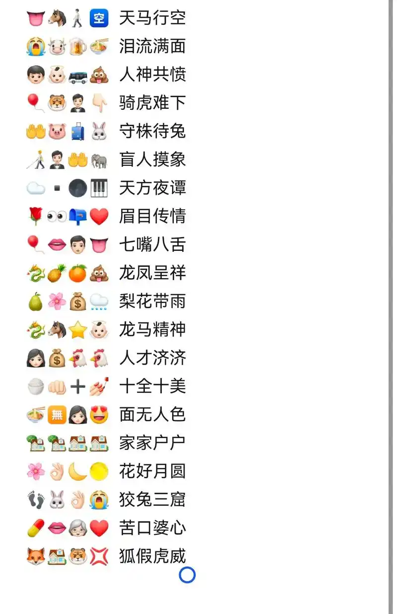 茶颜悦色emoji猜成语-抖音