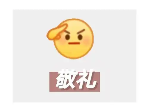 qq表情上新啦_敬礼