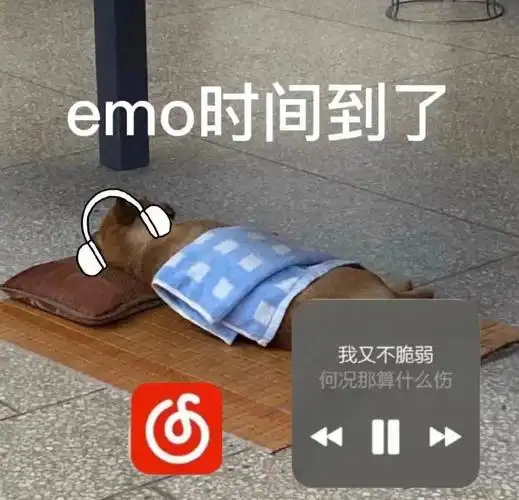 emo时间到了我又不脆弱何况那算什么伤_emo_那算_脆弱表情