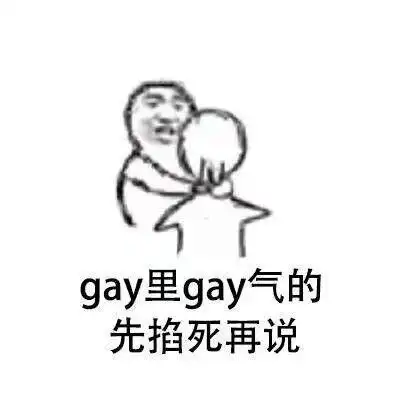 gay里gay气的,先掐死再说-斗图表情包-斗图神器-adoutu.com