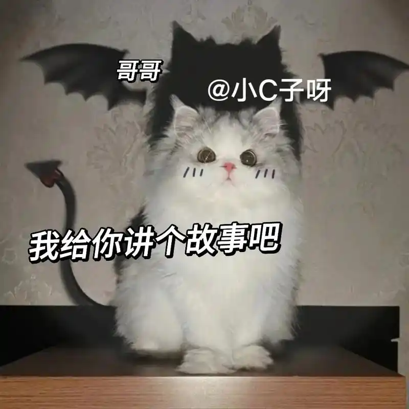 一个睡前小故事.#猫咪表情包#发给对象表情包#情侣表情包-抖音