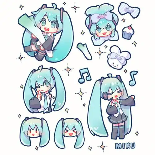 绘画#画画的日常#寻找小红书绘画大神#初音#贴纸#初音未来