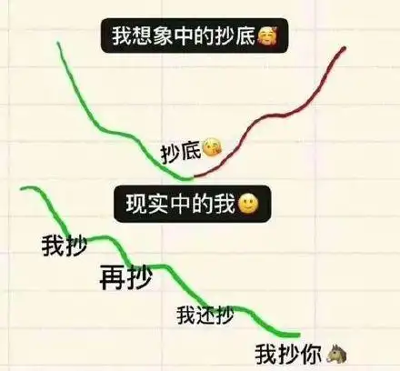 抄底现实中的我我抄再抄我还抄我抄你(基金股票表情包)_想象_抄底表情