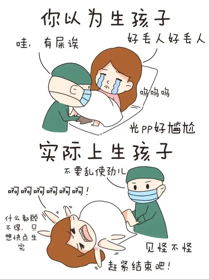 生孩子是一种什么样的体验呢,你以为生产时很尴尬,但实际上什么都顾不