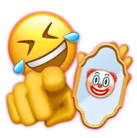 小丑竟是我自己#小丑摘面具emoji#-抖音