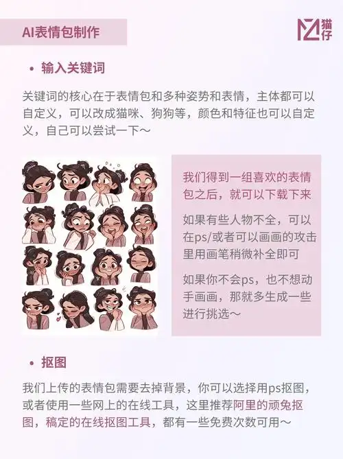 ai表情包制作教程超简单内附关键词