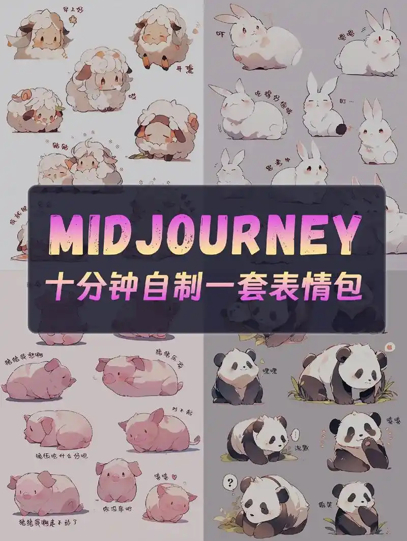 ai绘画十分钟自制表情包.用midjourney制作-抖音