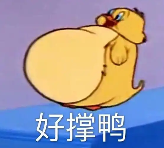 好撑鸭吃饱了_好撑_吃饱表情