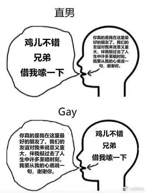 直男跟gay的区别