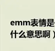 emm表情是什么意思啊男孩(emm表情是什么意思啊)