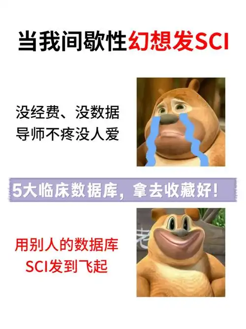 想发医学sci,5大数据库请马住!免费可发表